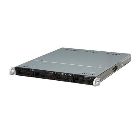 Supermicro SuperServer LGA1366 280W 1U Rackmount Server Barebone System (Black) SYS-5016T-MTFB